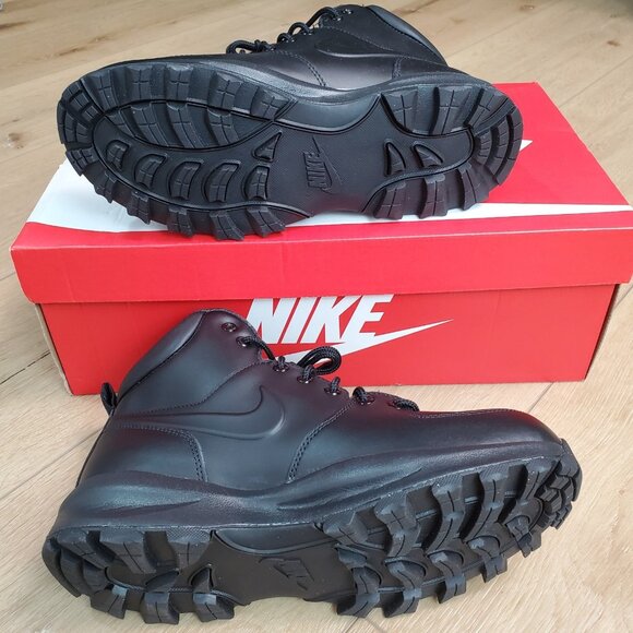 Nike Manoa Mens Boot Size 8.5 Black Leather Lace-Up Rugged Security Work 454350 main image 10